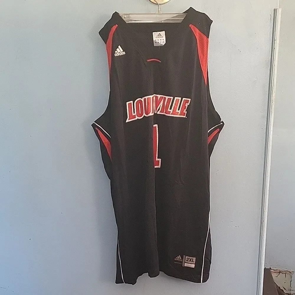 Louisville Black ADIDAS Basketball Jersey